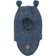 Mikk Line Pasamontañas de lana con orejitas Wool Fullface Blue Melange