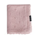 LullaLove Manta de bambú calada 80x100 cm Margaritas rosa empolvado