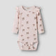 Lil' Atelier  Body para bebé Slim Silver Peony Bow NBFGAVO