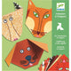 Djeco Origami set creativo con pegatinas Animales