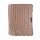LullaLove Manta de lana merino  con diseño de galletas, color beige caramelo