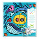 Djeco  Libro para colorear infantil con juegos Océano