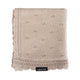 LullaLove Manta para bebé calada  80 x 100 cm, color beige caramelo margarita