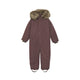 En Fant Mono de invierno para niños  de pelo sintético rosa topo