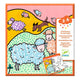 Djeco  Libro para colorear infantil con juegos Granja