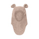 Huttelihut Pasamontañas infantil de lana con orejas  Mahogany Rose