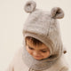 Huttelihut Gorro  Jersey de lana con orejeras Camel Melange