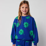 Bobo Choses Sudadera infantil Lucky Clover de  con estampado integral Azul