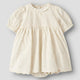 Lil' Atelier vestido bebé leche de coco NBFFLORES