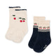 Konges Sløjd Calcetines   Jaquard Cherry, paquete de 2