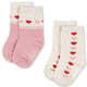 Konges Sløjd Calcetines   Jaquard Heart, paquete de 2