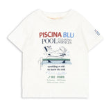 Konges Slojd Camiseta manga corta niño Era Off White/Piscina
