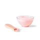 Juego de comida para muñecas Tiny Harlow Tiny Tummies bol y cuchara, yogur de fresa