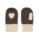 Guantes infantiles Konges Slojd Collette marrón chocolate