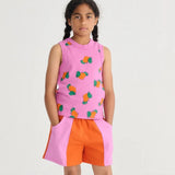 Bobo Choses Camiseta sin mangas para niñas  Tangerine all over