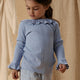 Lil' Atelier  Blusa infantil para niñas Zen Blue NMFTANSY