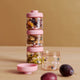 Liewood Recipientes para snacks para bebé 4x100ml Cereza Corazón / Rosey