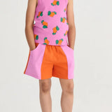 Bobo Choses Pantalones cortos tejidos  Color Block para niñas