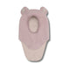 Huttelihut Pasamontañas infantil de forro polar de lana a rayas con orejas, Woodrose