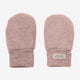 Huttelihut Manoplas de bebé en forro polar de lana merino Mahogany Rose