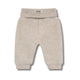 Huttelihut Pantalones infantiles de lana merino Camel Melange