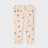 Lil' Atelier  Leggings para bebé Slim Silver Peony Bow NBFGAVO