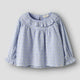 Lil' Atelier  Blusa infantil para niñas con volantes Zen Blue NMFTESSIE