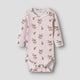 Lil Atelier Body para bebé Slim con estampado Apple Rose, Hushed Violet