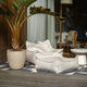 Wigiwama Puff infantil de exterior Outdoor Square Ottoman Terra