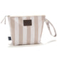 La Millou Neceser impermeable  Rayas Beige M