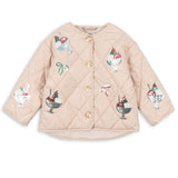 Konges Sløjd Chaqueta acolchada   para niñas Flora Sequin Gelato