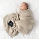 LullaLove Manta  Bamboo grande 100 x 120 cm, color beige café con leche
