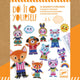 Djeco  Set DIY imanes de fieltro Animales
