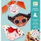 Djeco Set creativo y pegatinas  Origami Caras felices