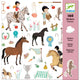 Djeco Set creativo Pegatinas Caballos 160 pzs.