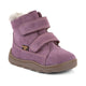 Froddo Botas de invierno barefoot para niños Zeru Tex Furry Plum