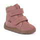 Froddo Botas de invierno barefoot para niños Zeru Tex Furry rosa pastel
