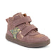 Froddo Zapatos barefoot para niños, caña alta Loop, rosa pastel