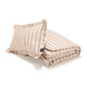La Millou Juego de cama de algodón XL rayas beige