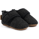 Mikk Line Zapatos de felpa para bebés que empiezan a andar  Gris oscuro jaspeado