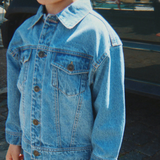 Konges Slojd chaqueta vaquera para niños Magot Denim Blu