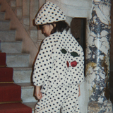 Konges Slojd niños chaqueta polar Jody bordado Teddy GRS Dot lumiere