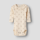 Lil' Atelier  Body para bebé Slim manga larga Novelle Peach Flower NBFRACHELLO