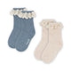 Konges Sløjd Calcetines infantiles  , paquete de 2, azul mixto