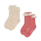 Konges Sløjd   Calcetines infantiles, paquete de 2, mezcla de colores rosas