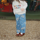 Konges Sløjd Pantalones infantiles con volantes Magot Frill GOTS Teddy Coeur