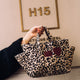 La Millou Organizador para cochecito  acolchado en ortaliona Leopard Cream