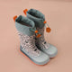 Affenzahn Botas de agua infantiles barefoot veganas Puddly Bunny Rosa