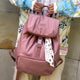 La Millou Mochila para mamá Puffer rosa