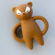 Konges Sløjd   Mordedor para bebés Racoon Caramel Brown